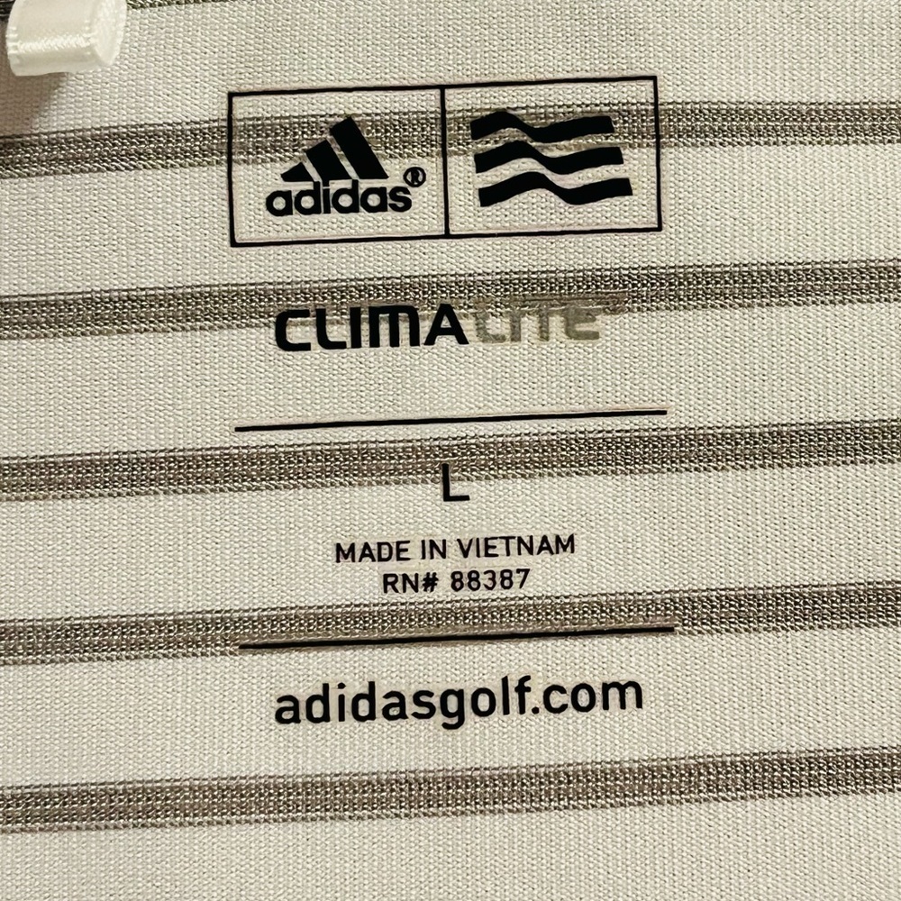 Adidas White & Gray & Teal Sleeveless Polo Shirt Bundle | Climalite | Size L - Picture 4 of 10